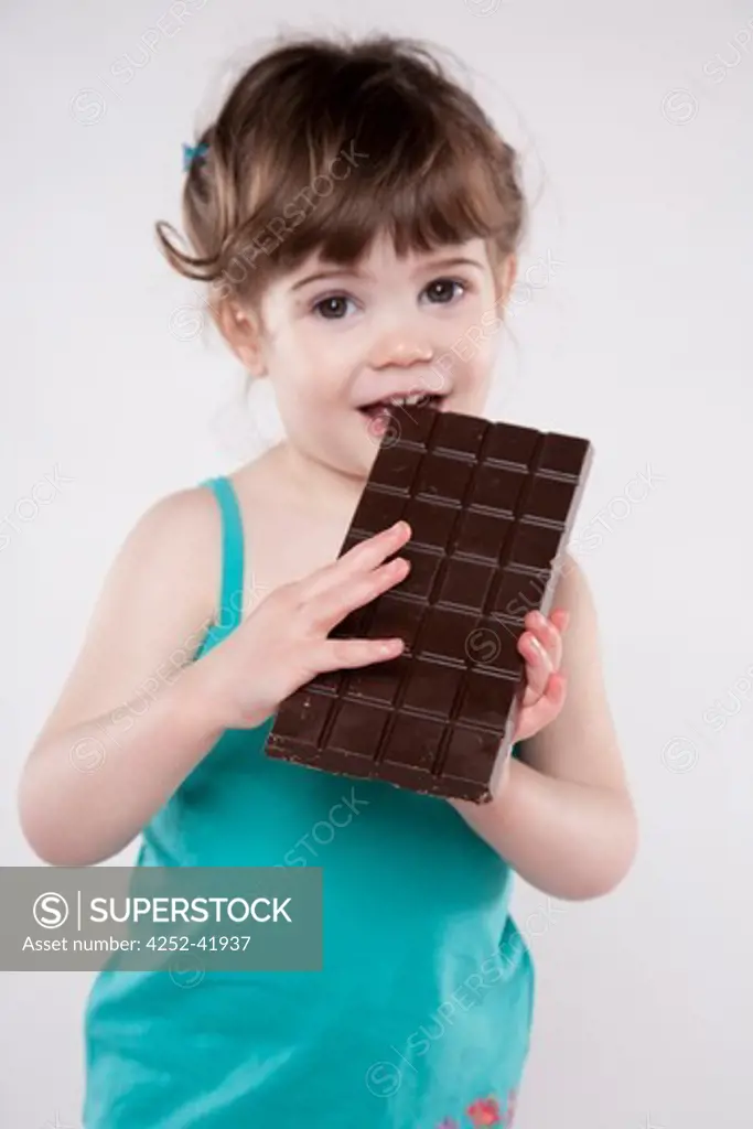 Little Girl Chocolate Bar - Superstock