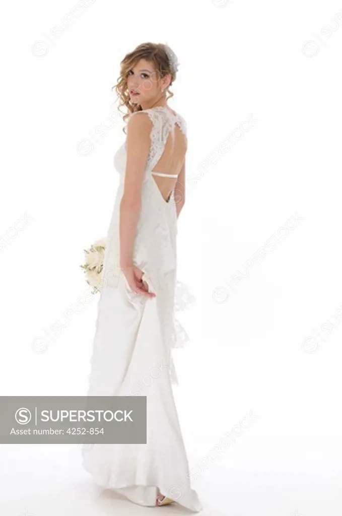 Woman wedding dress