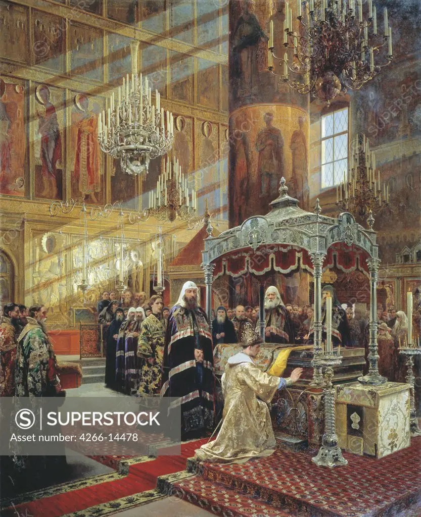 Tsar of Russia by Alexander Dmitrievich Litovchenko, oil on canvas, 1886, 1835-1890, Russia, Moscow, State Tretyakov Gallery, 225x183, 8