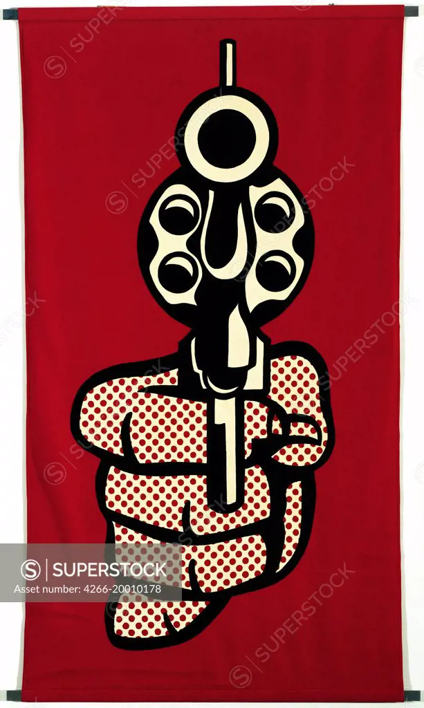 Pistol by Lichtenstein, Roy (1923ñ1997) / © Museum of Modern Art, New York / 1964 / The United States / Felt / Genre / 208x124 / Pop-Art