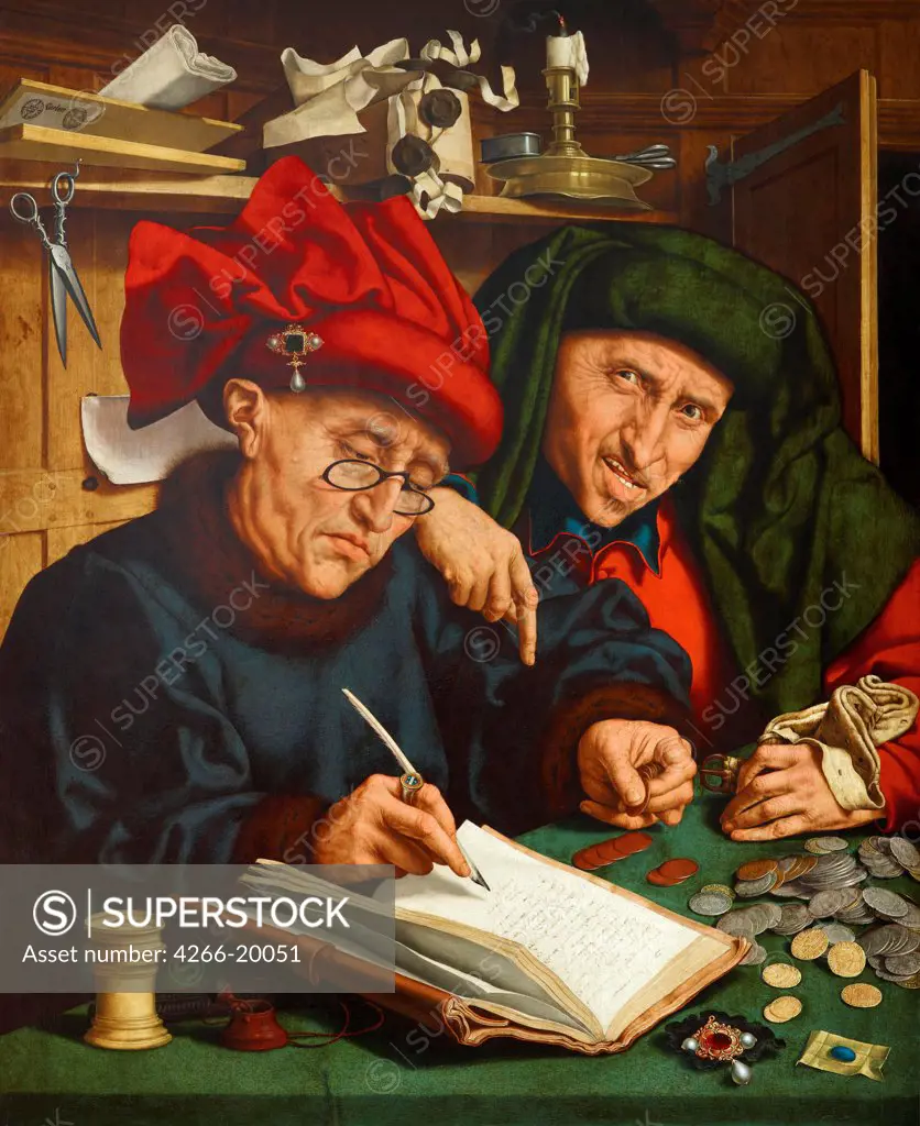 The Tax Collectors By Massys Quentin 14661530 Liechtenstein Museum 1520s Flanders Oil On