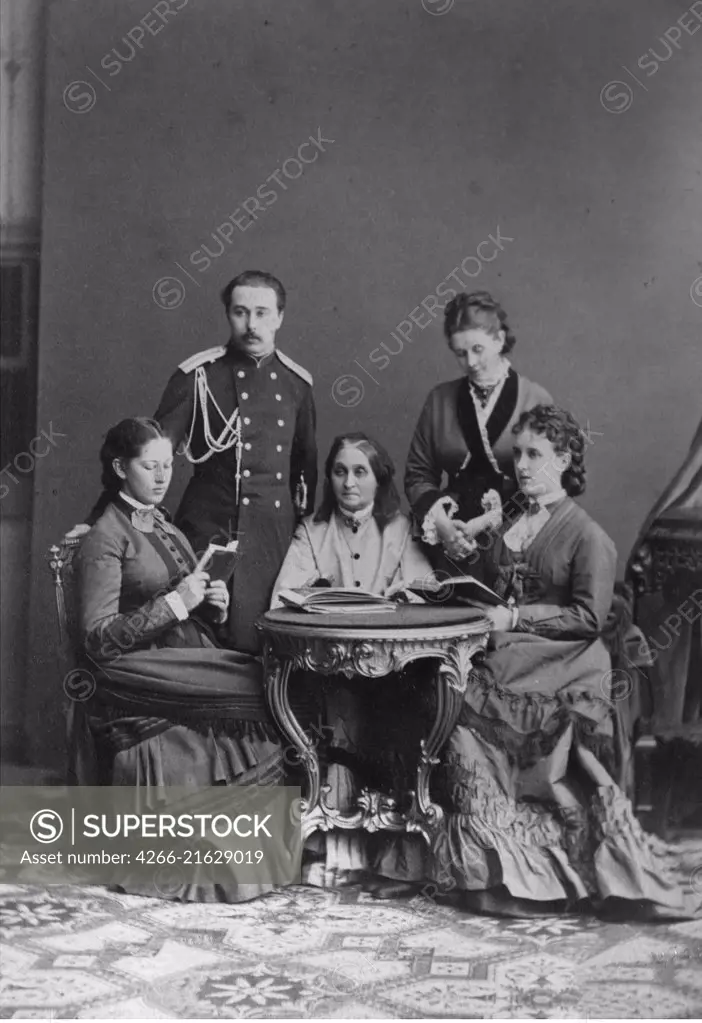 Count Sergei D. Sheremetev (18441918) and Countess Ekaterina P. Sheremeteva (1849-1929) with Family, Anonymous  