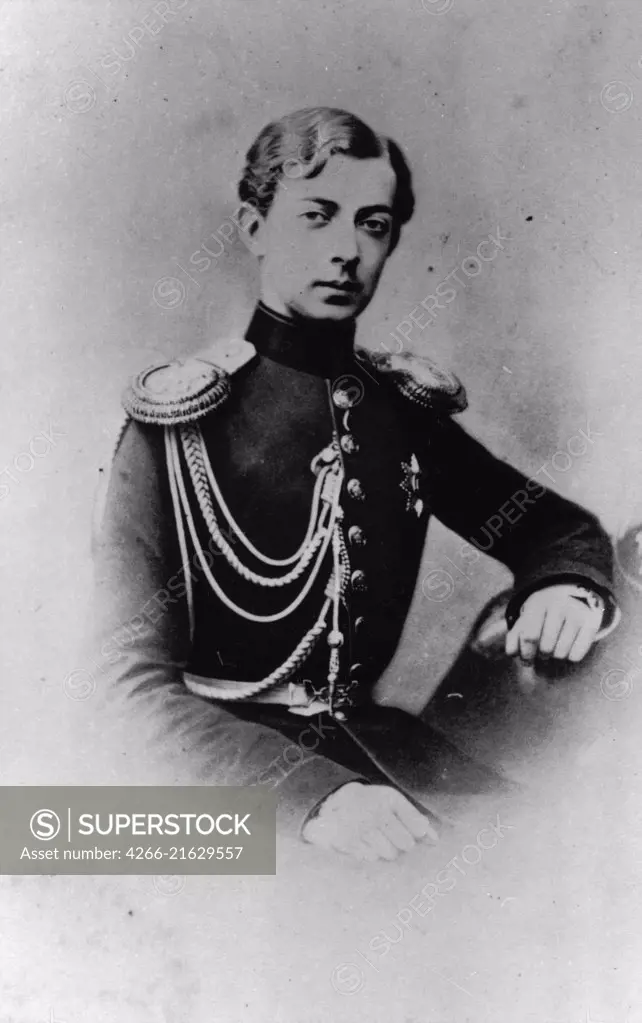 Portrait of Grand Duke Nicholas Alexandrovich of Russia (1843-1865), Russian Photographer  