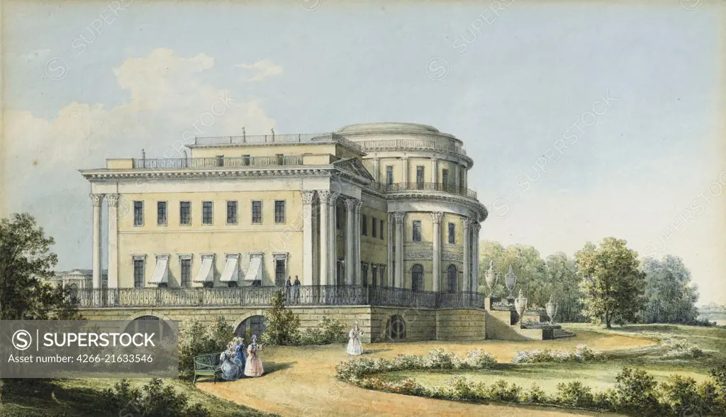 The Yelagin Palace in Saint Petersburg, Chernetsov, Nikanor Grigoryevich (1805-1879)