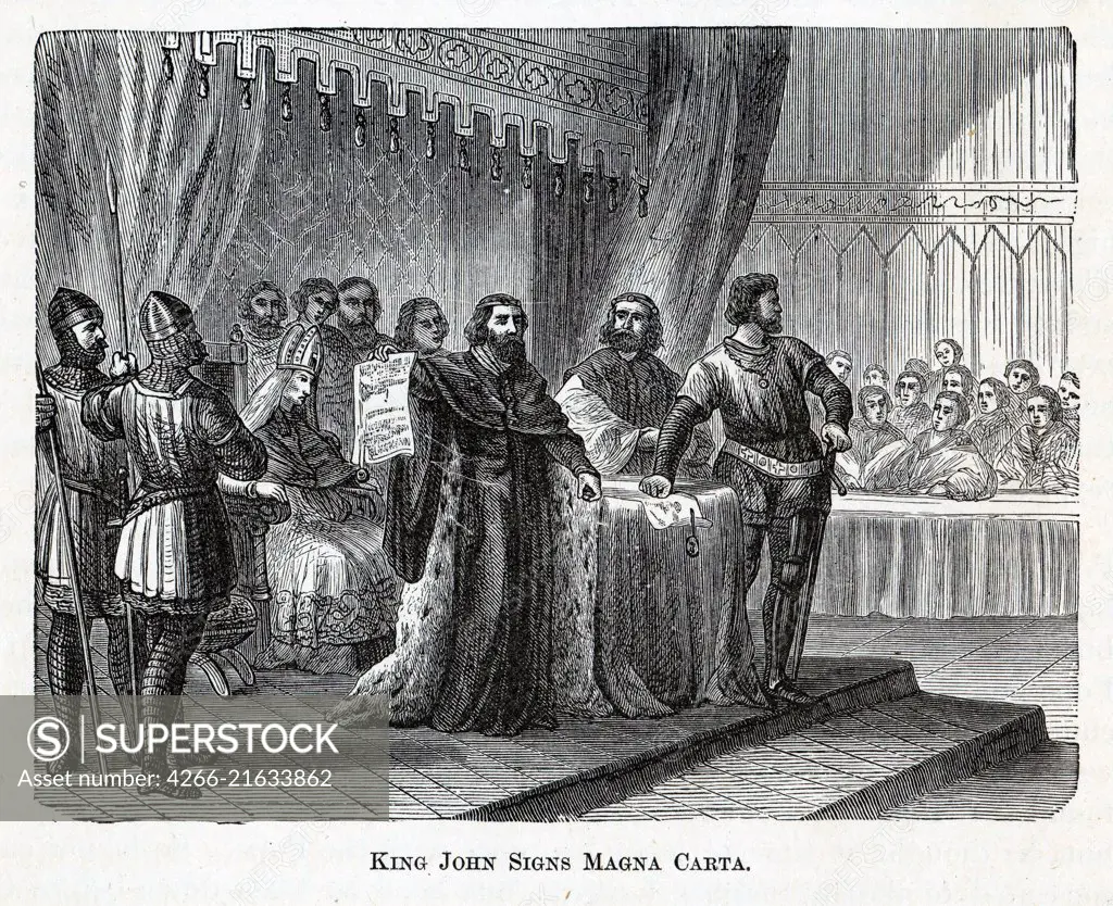 King John Signs Magna Carta, Anonymous  