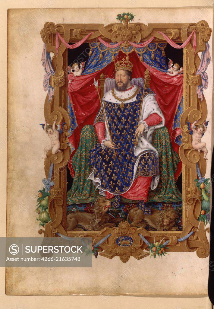 Portrait Of Francis I (1494-1547), King Of France, In His Coronation ...