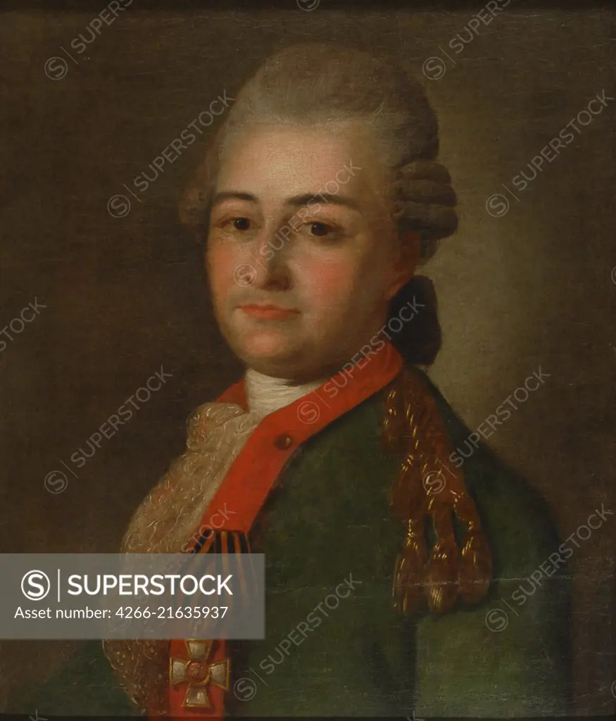 Portrait of Pyotr Alexeyevich Akinfov, Rokotov, Fyodor Stepanovich (1735-1808)