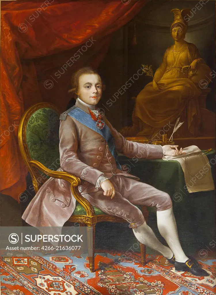 Portrait of Grand Duke Pavel Petrovich (1754-1801), Pullman, J.G. (active Mid of 18th cen.)