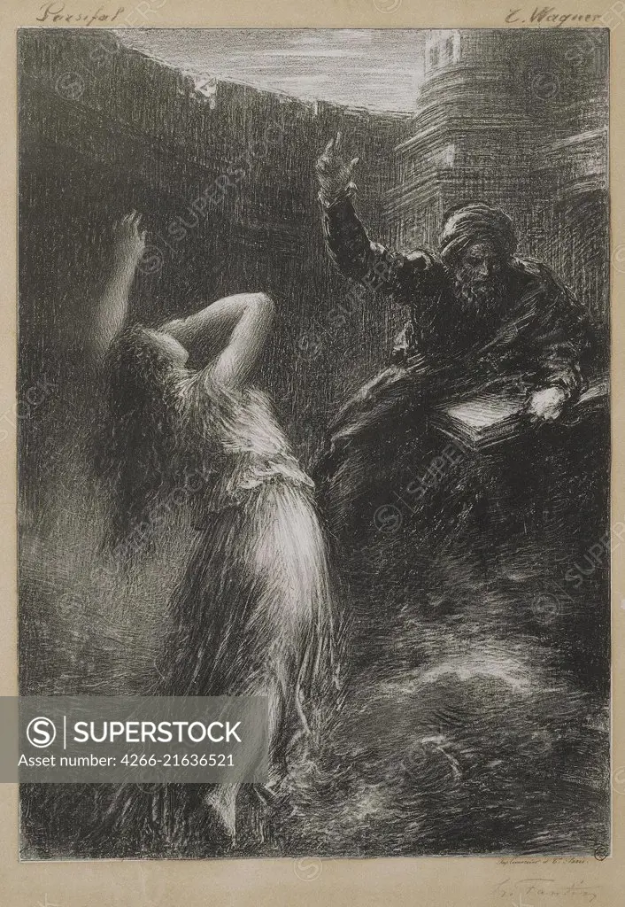 Parsifal, Act II: The Evocation of Kundry, Fantin-Latour, Henri (1836-1904)