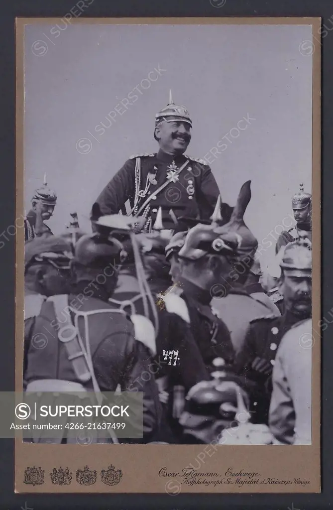 Kaiser Wilhelm II of Germany during Military Manoeuvres, Tellgmann, Oscar (1857-1936)