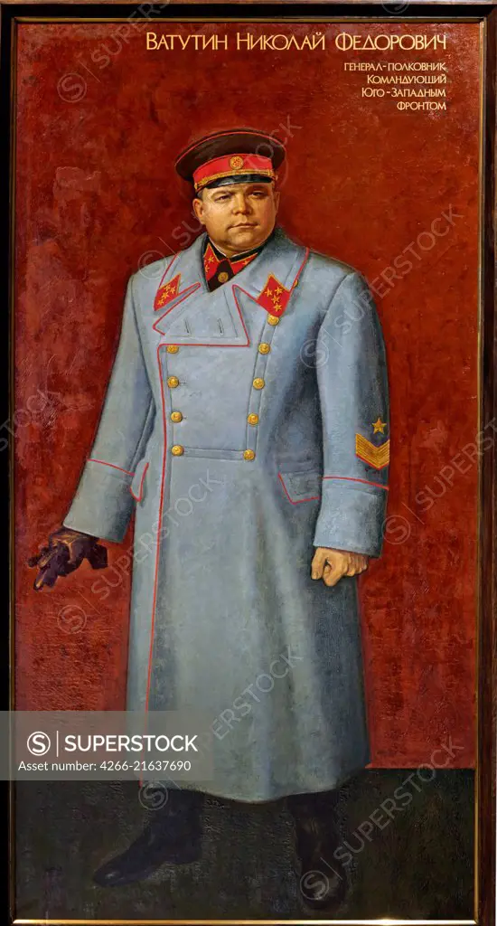 Portrait of Nikolai Fyodorovich Vatutin (1901-1944), Kuznetsov, Boris Nikolayevich (*1936)