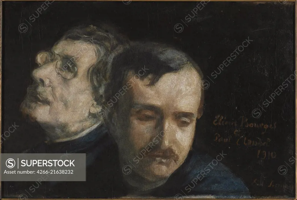 Double portrait of Paul Claudel and Élémir Bourges, Bernard, Émile (1868-1941)