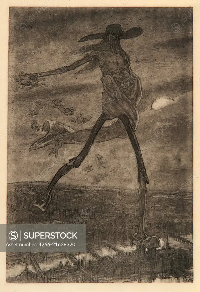 Satan Sowing Seeds (from Les Sataniques), Rops, Félicien (1833-1898)