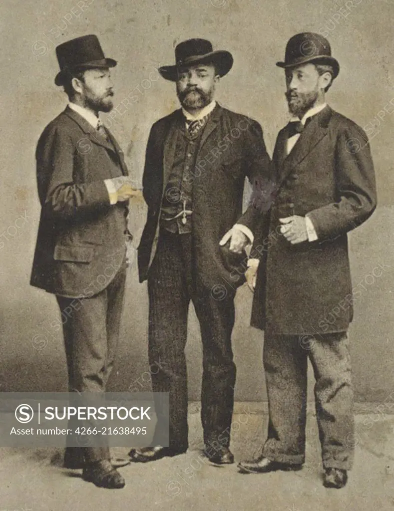 Antonin Dvorak with Ferdinand Lachner and Hanus Wihan, Anonymous  