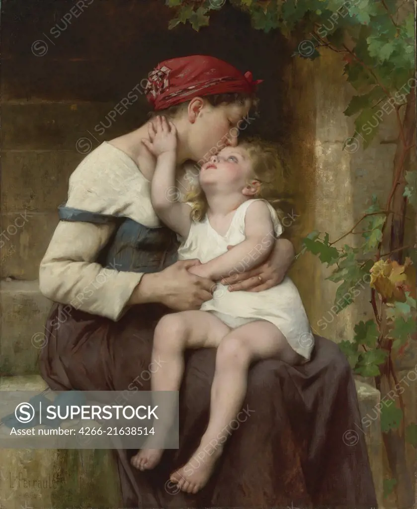 Mother with Child, Perrault, Léon Jean Basile (1832-1908)