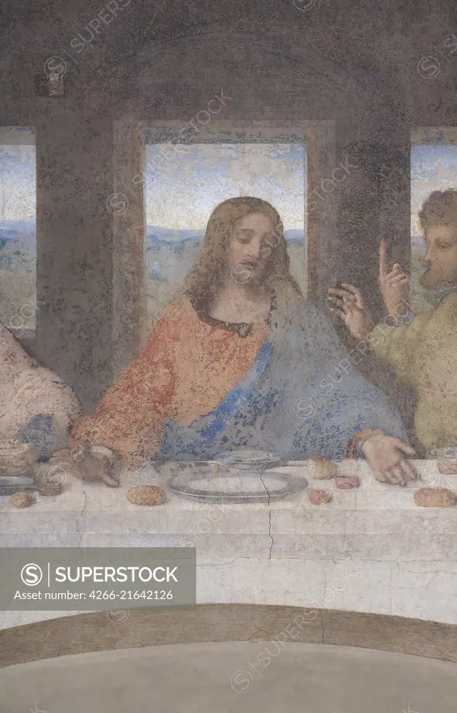 Jesus. The Last Supper (Detail), Leonardo da Vinci (1452-1519)