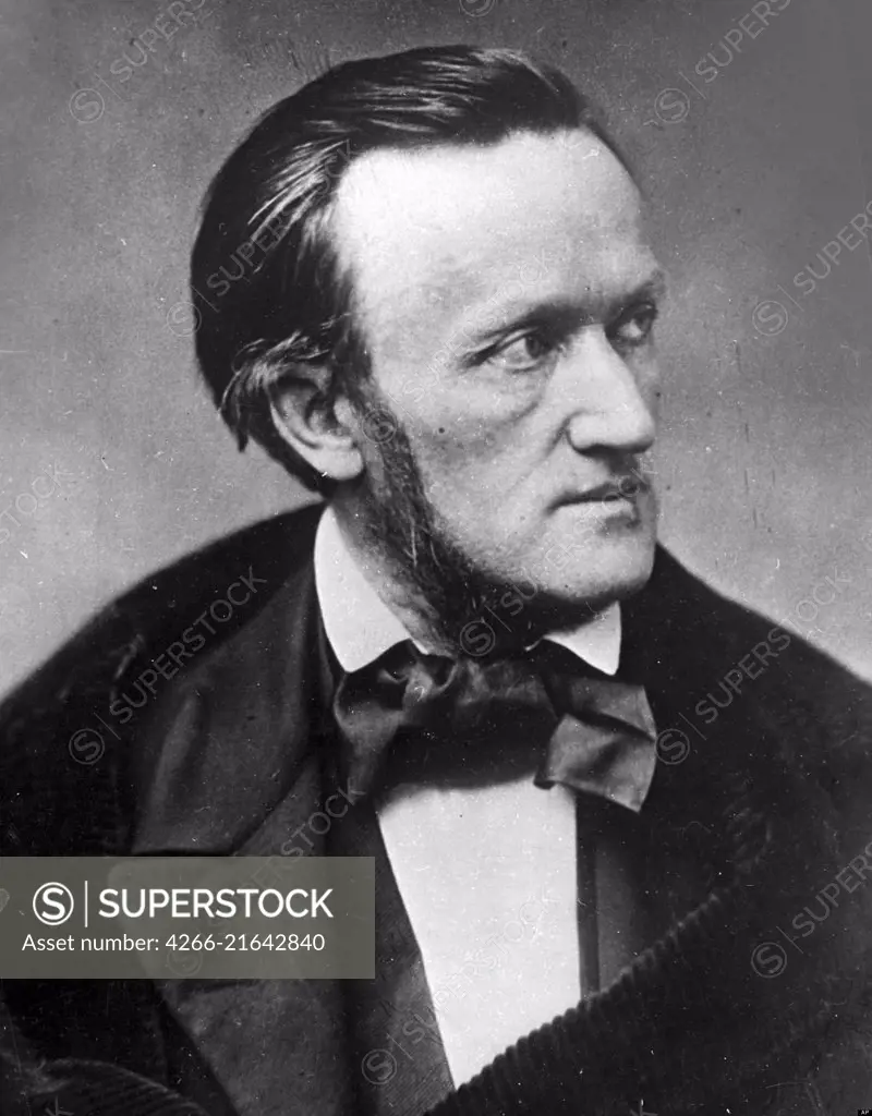 Portrait of the Composer Richard Wagner (1813-1883) in Paris, Petit, Pierre Lanith (1831-1909)