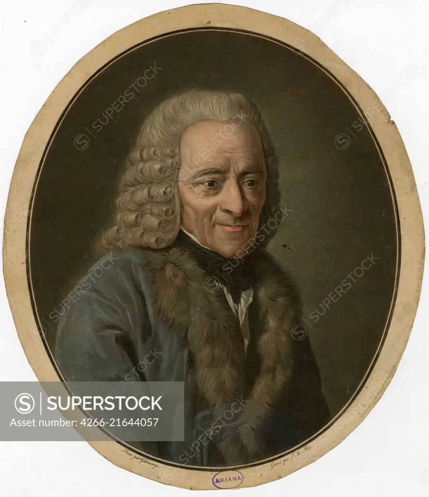 Portrait of Francois Marie Arouet de Voltaire (1694-1778), Alix, Pierre-Michel (1762-1817)