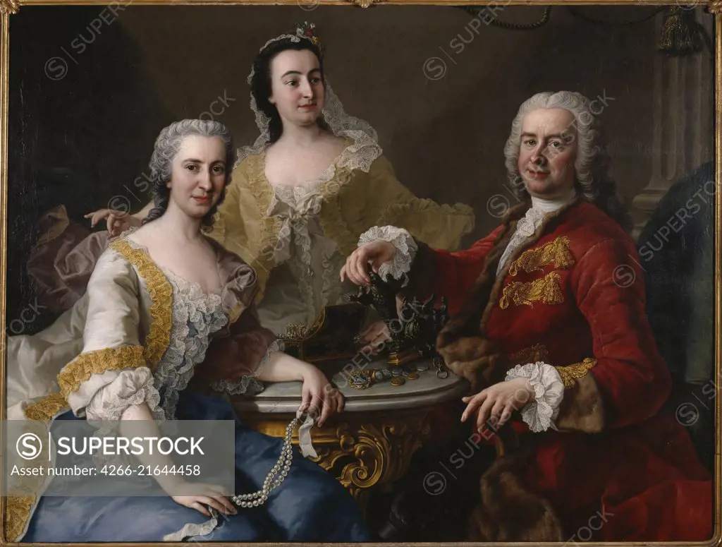 Joseph Angelo de France (1691-1761) with Family, Mijtens (Meytens), Martin van, the Younger (1695-1770)