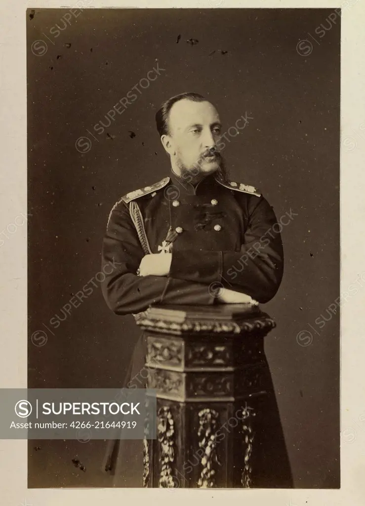 Portrait of Grand Duke Nicholas Nikolaevich (the Elder) of Russia (1831-1891), Bergamasco, Charles (Karl) (1830-1896)