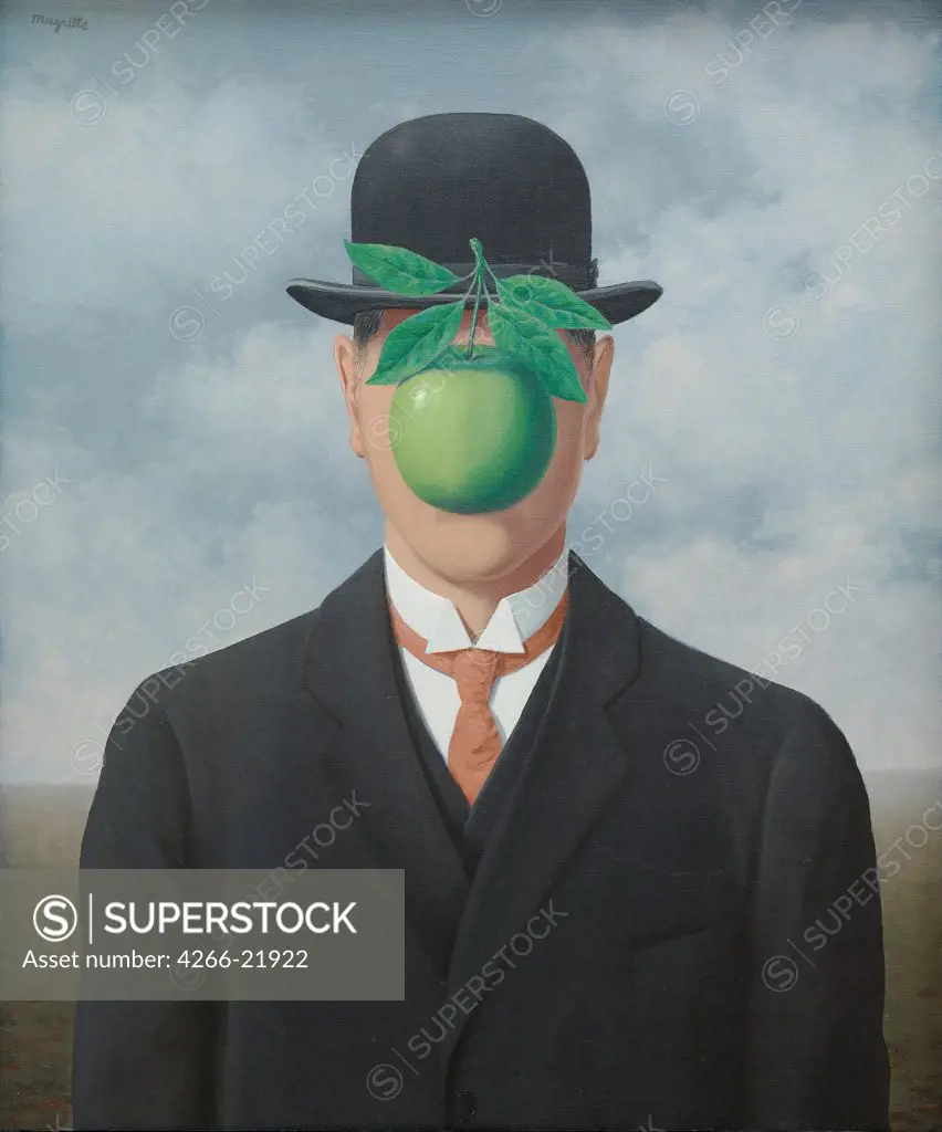 The Great War by Magritte, Rene Francois Ghislain (1898-1967)/ Private collection, Schwitzerland/ 1964/ Belgium/ Oil on canvas/ Surrealism/ 65x54/ Genre,Mythology, Allegory and Literature