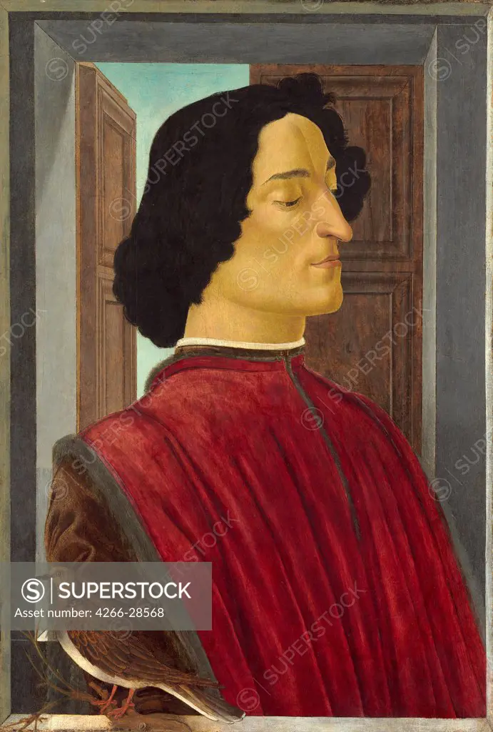 Portrait of Giuliano de' Medici (1453Ð1478) by Botticelli, Sandro (1445-1510) / National Gallery of Art, Washington / 1478-1480 / Italy, Florentine School / Tempera on panel / Portrait / 75,5x52,5