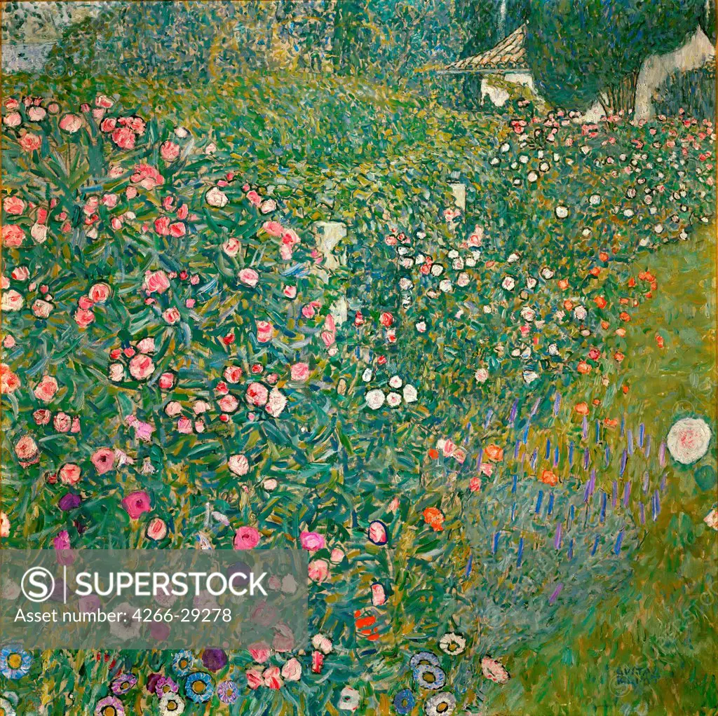 Italian Horticultural Landscape by Klimt, Gustav (1862-1918) / Kunsthaus Zug, Collection Kamm / 1913 / Austria /Landscape / 110x110