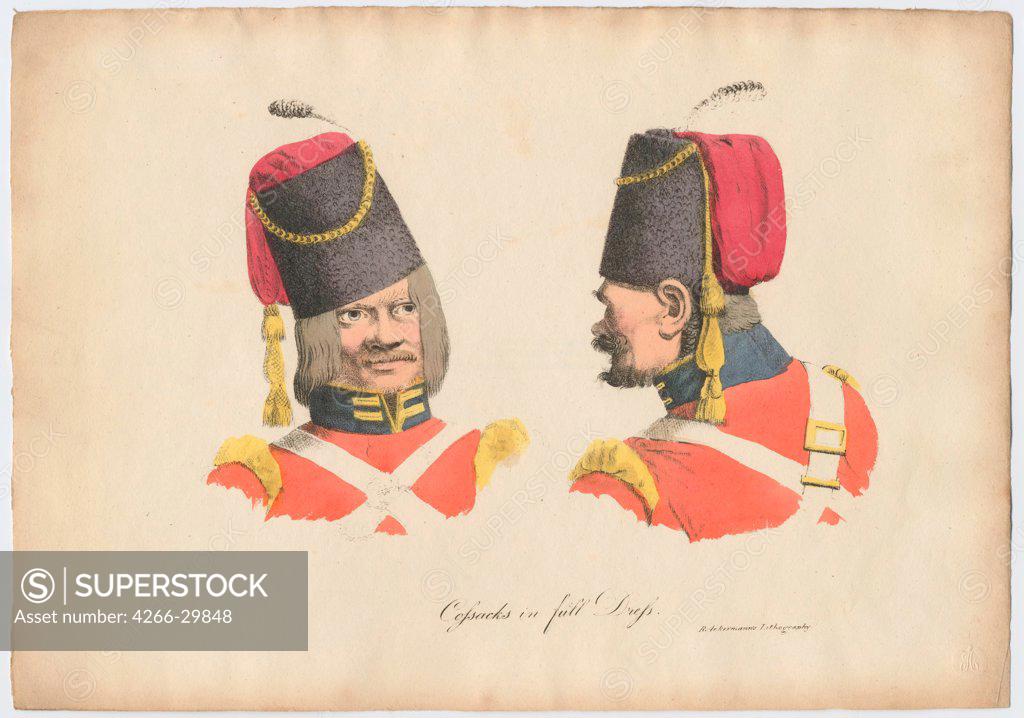 The Cossack uniform by Ackermann, Rudolph (1764-1834) / Private ...