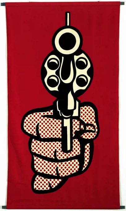 Pistol by Lichtenstein, Roy (1923ñ1997) / © Museum of Modern Art, New York / 1964 / The United States / Felt / Genre / 208x124 / Pop-Art