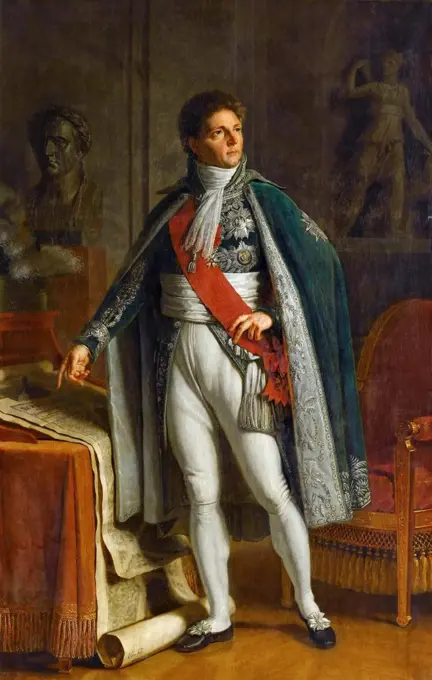 Louis Alexandre Berthier, Prince de Wagram, Duc de Valangin, Prince of Neuchatel (1753-1815), Marshal of France by Pajou, Jacques Augustin Catherine (1766-1828) / Musee de l'Histoire de France, Chateau de Versailles / 1808 / France / Oil on canvas / Port