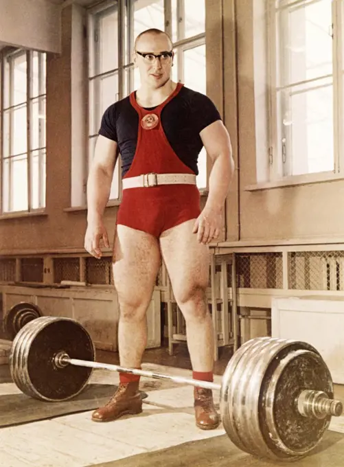 The weightlifter Yury Vlasov, Baltermants, Dmitri (1912-1990)