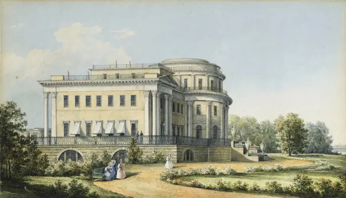 The Yelagin Palace in Saint Petersburg, Chernetsov, Nikanor Grigoryevich (1805-1879)