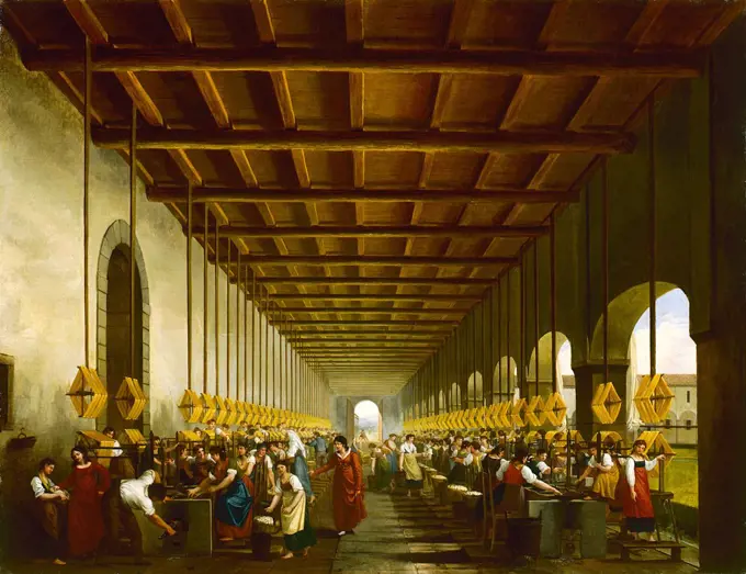 Textile mill in Bergamo, Ronzoni, Pietro (1781-1862)