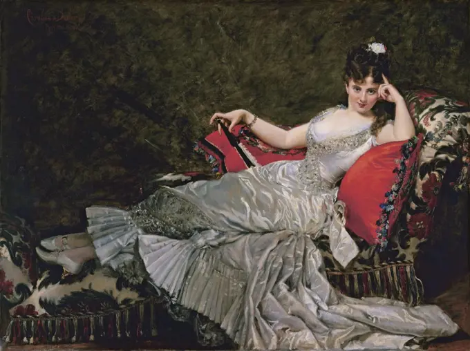 Portrait of Julia Tahl known as Mademoiselle Alice de Lancey, Carolus-Duran, Charles Émile Auguste (1837-1917)