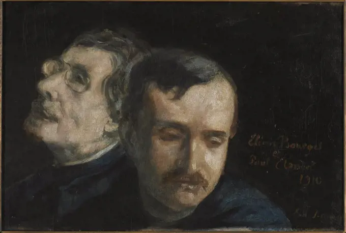Double portrait of Paul Claudel and Élémir Bourges, Bernard, Émile (1868-1941)