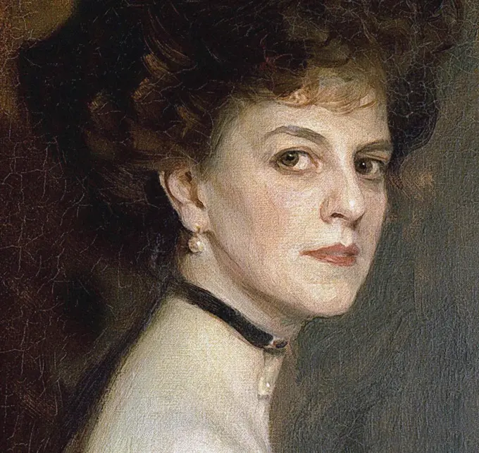 Élisabeth, Countess Greffulhe (1860-1952), née de Riquet de Caraman-Chimay (Detail), László, Philip Alexius de (1869-1937)