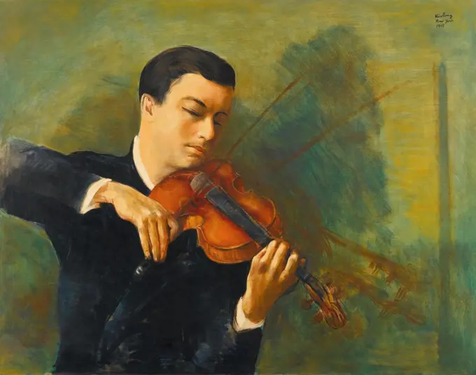 Portrait of the Violinist Nathan Milstein (1903-1992), Kisling, Moïse (1891-1953)