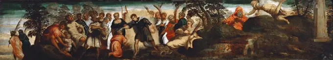 The Prediction to David, Tintoretto, Jacopo (1518-1594)