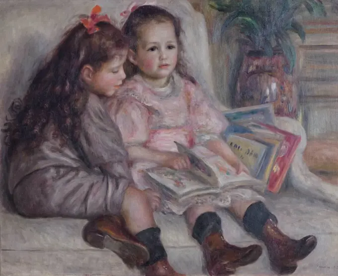 Jean and Geneviève, Martial Caillebotte's children, Renoir, Pierre Auguste (1841-1919)