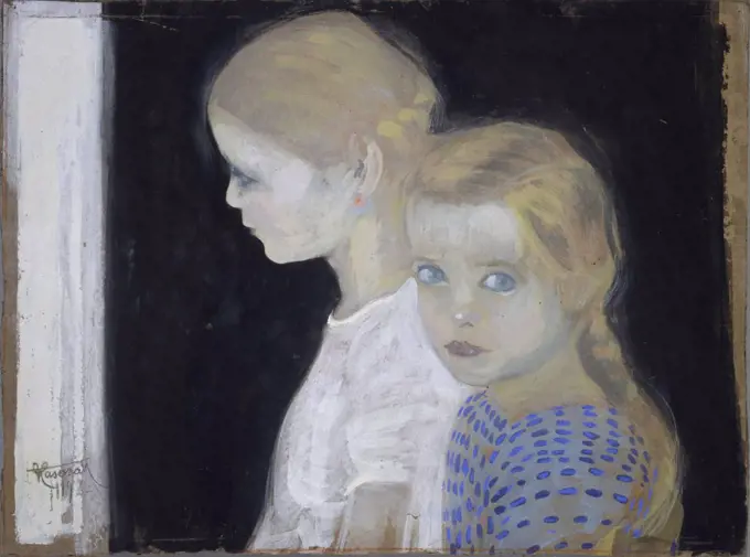 Two girls, Casorati, Felice (1883-1963)