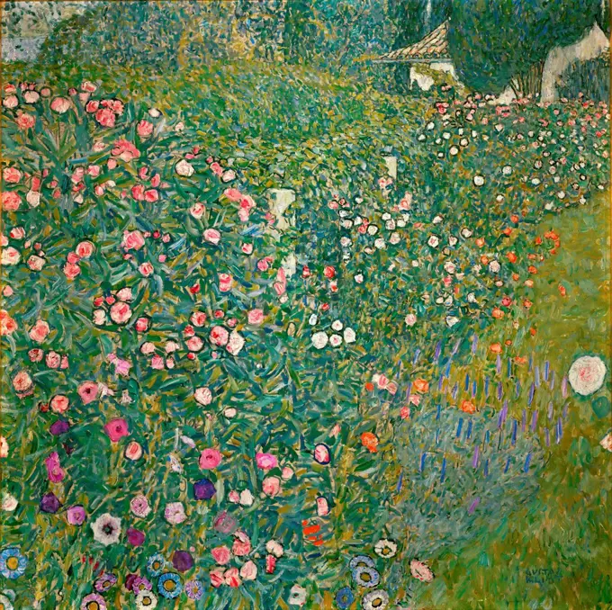 Italian Horticultural Landscape by Klimt, Gustav (1862-1918) / Kunsthaus Zug, Collection Kamm / 1913 / Austria /Landscape / 110x110