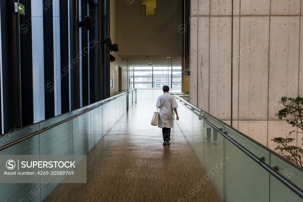 Hospital corridor.