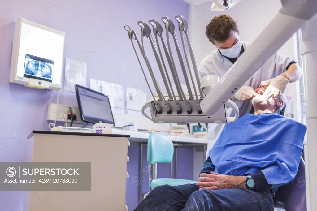 Dental care, Bordeaux hospital, France.