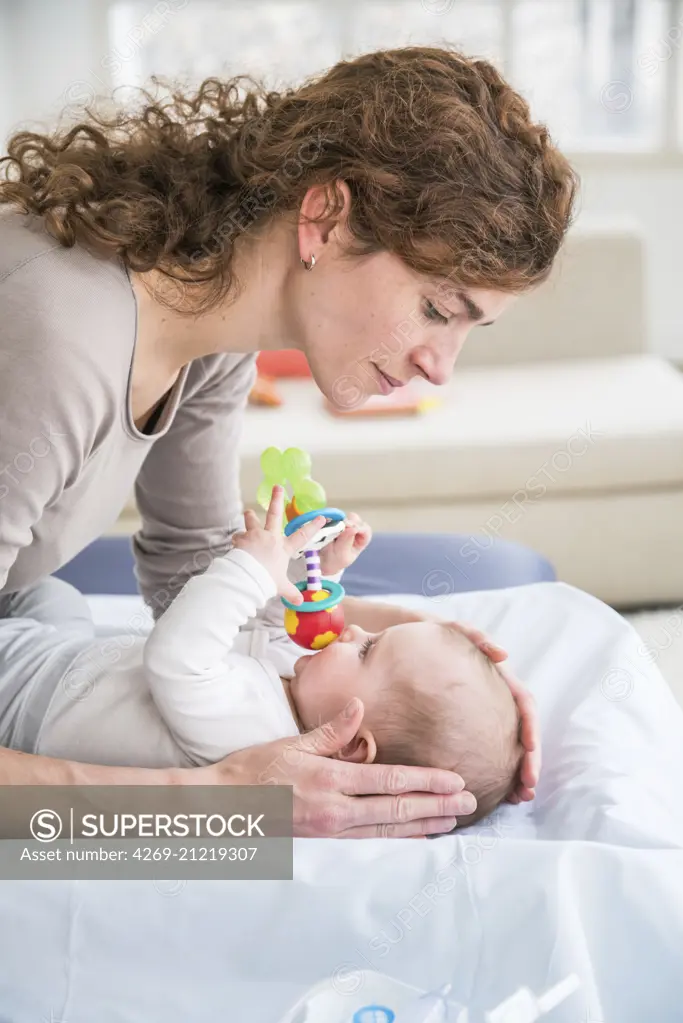 Scalp examination of 6 month-old baby girl.