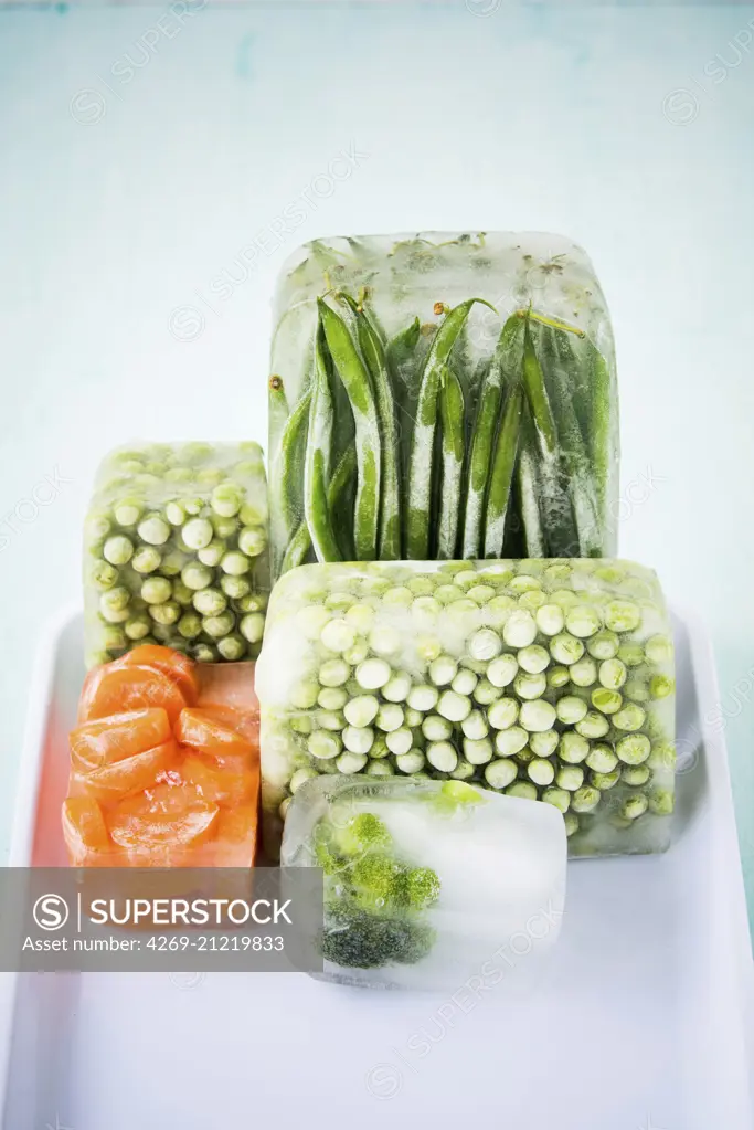 Frozen vegetables.