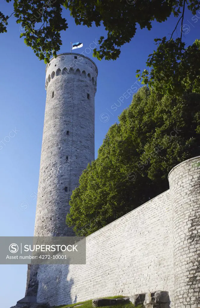 Estonia, Tallinn, Pikk Herman (Tall Herman) Tower In Grounds Of Toompea Castle