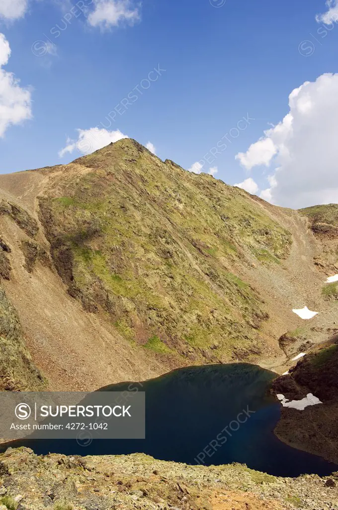 Andorra Parish of La Massana Mountain Lake in Hiking Area of Pic De Coma Pedrosa Andorras Highest Mountain