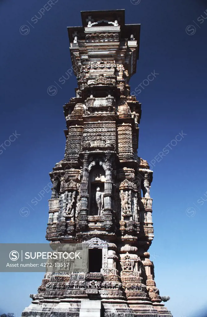 The 13th-century Kirti Stambha, or Tower or Fame, was built to honour the Jain Saint Adinatha.