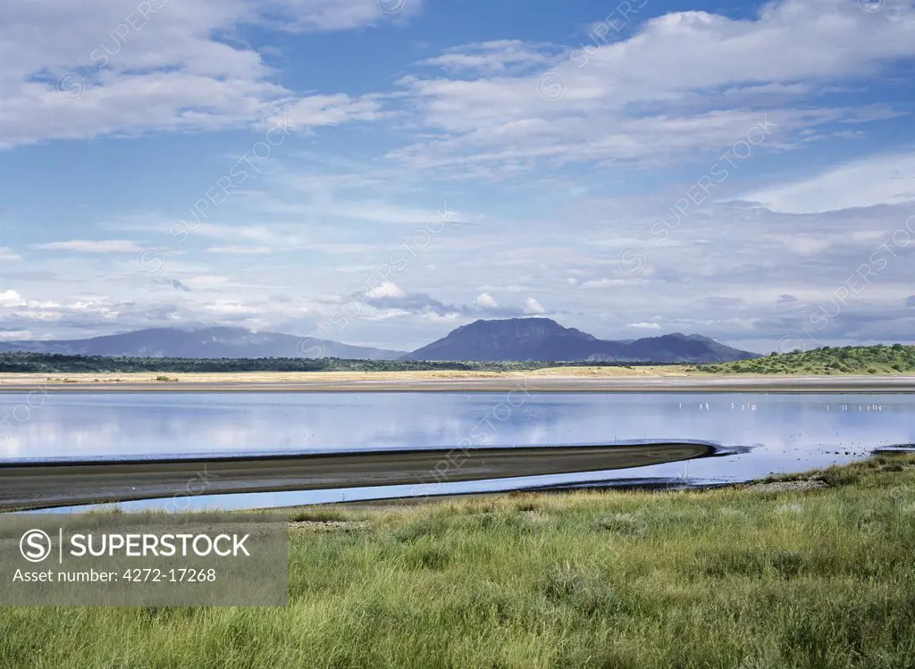 Lake Magadi, an alkaline lake of the Great Rift Valley in southern Kenya.