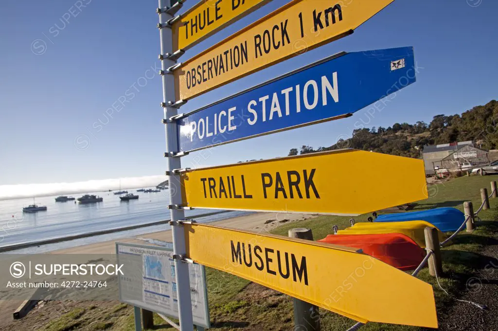 New Zealand, South Island, Stewart Island.   The remote Island is a popular destination for tourists and travellers looking for slow paced nature based experience